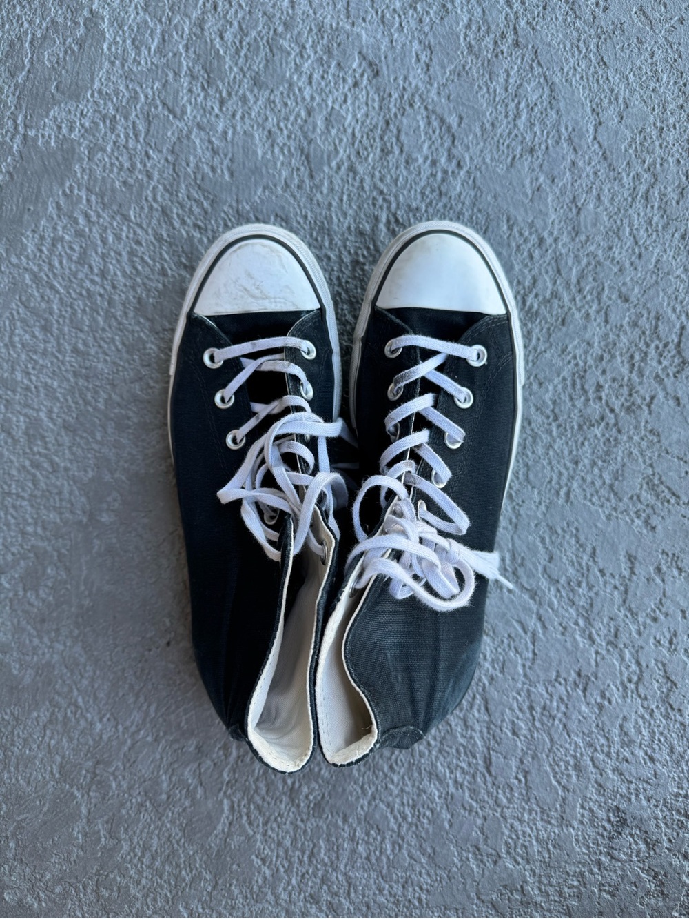 Converse Platform Black Canvas High-Top Sneakers